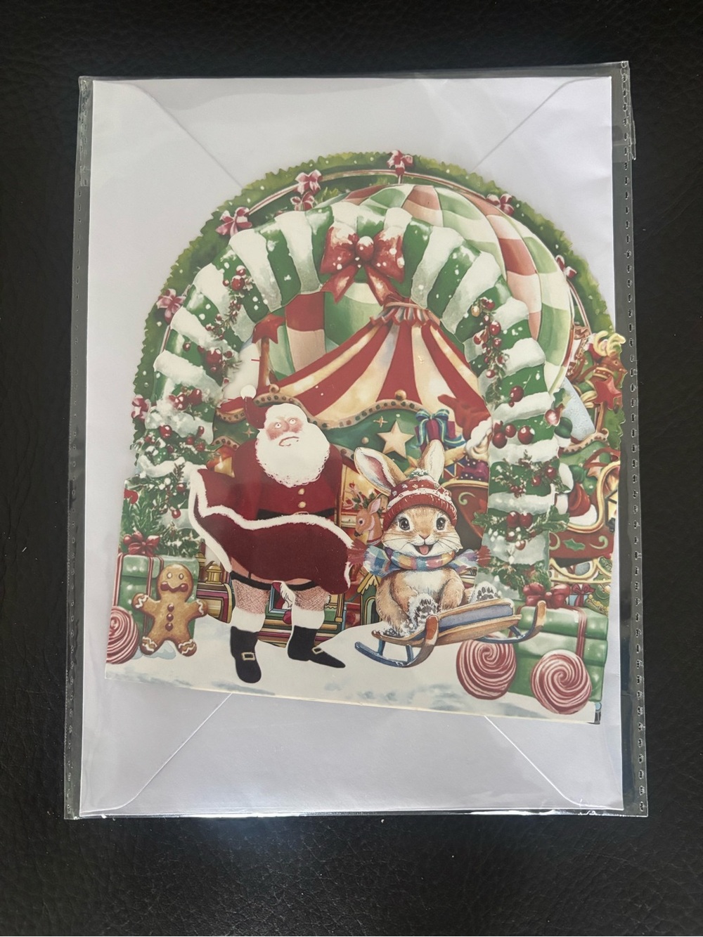 Festive Christmas Carousel Pop-Up Card - Picture 5 of 5